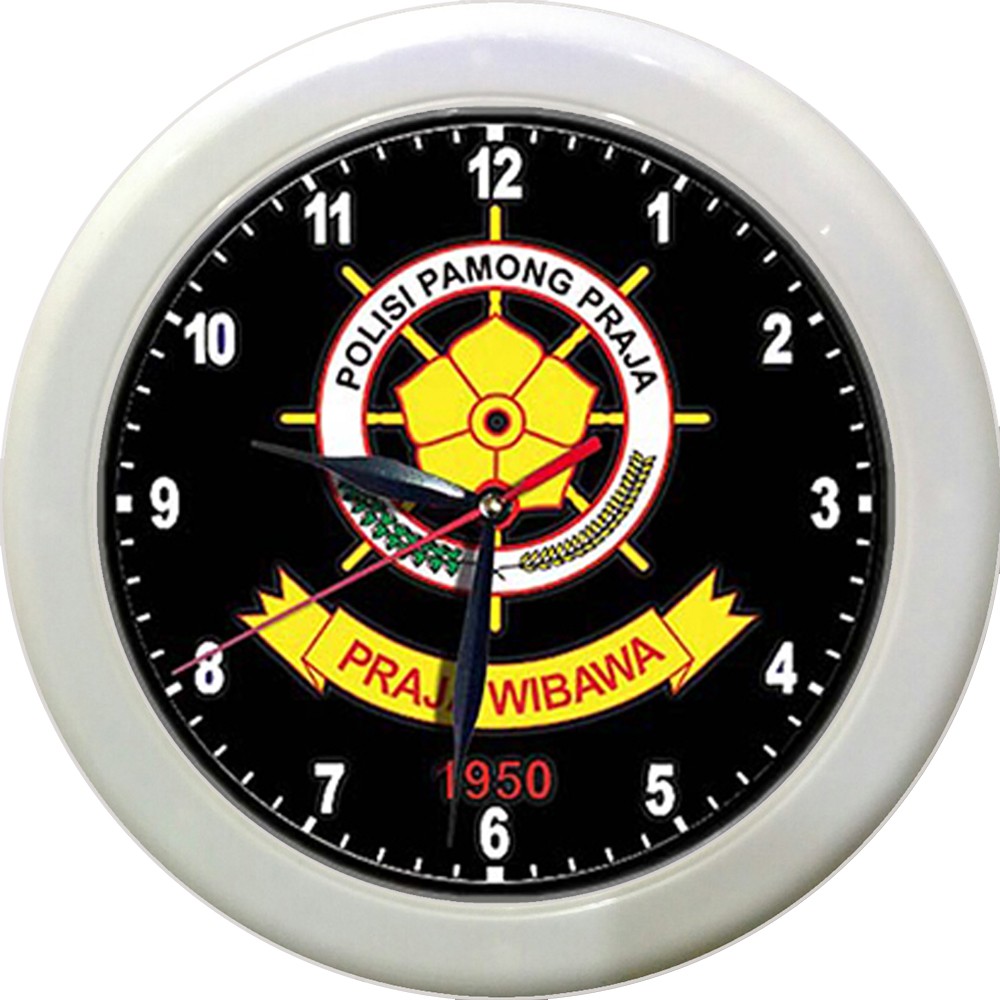 JAM DINDING SAT POLL PP 3   (DIAMETER 30CM)