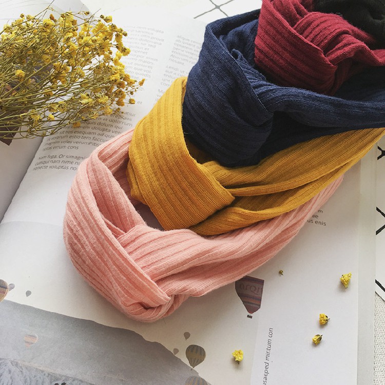 Bando Polos Salur Motif Bando Bandana Simpul  Korea / Headband - Bando Bandana Korea Wanita