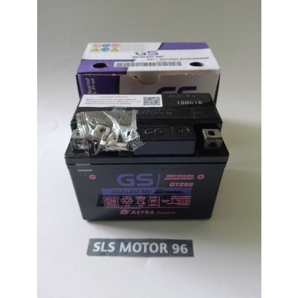 Jual Aki motor Aki kering GS Astra GSMF-GTZ-5S.VOLTAGE-12 V-CAPACITY 3