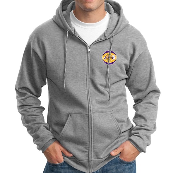 ZIPPER LAKERS - JAKET HOODIE NBA TEAM ORDINAL APPAREL