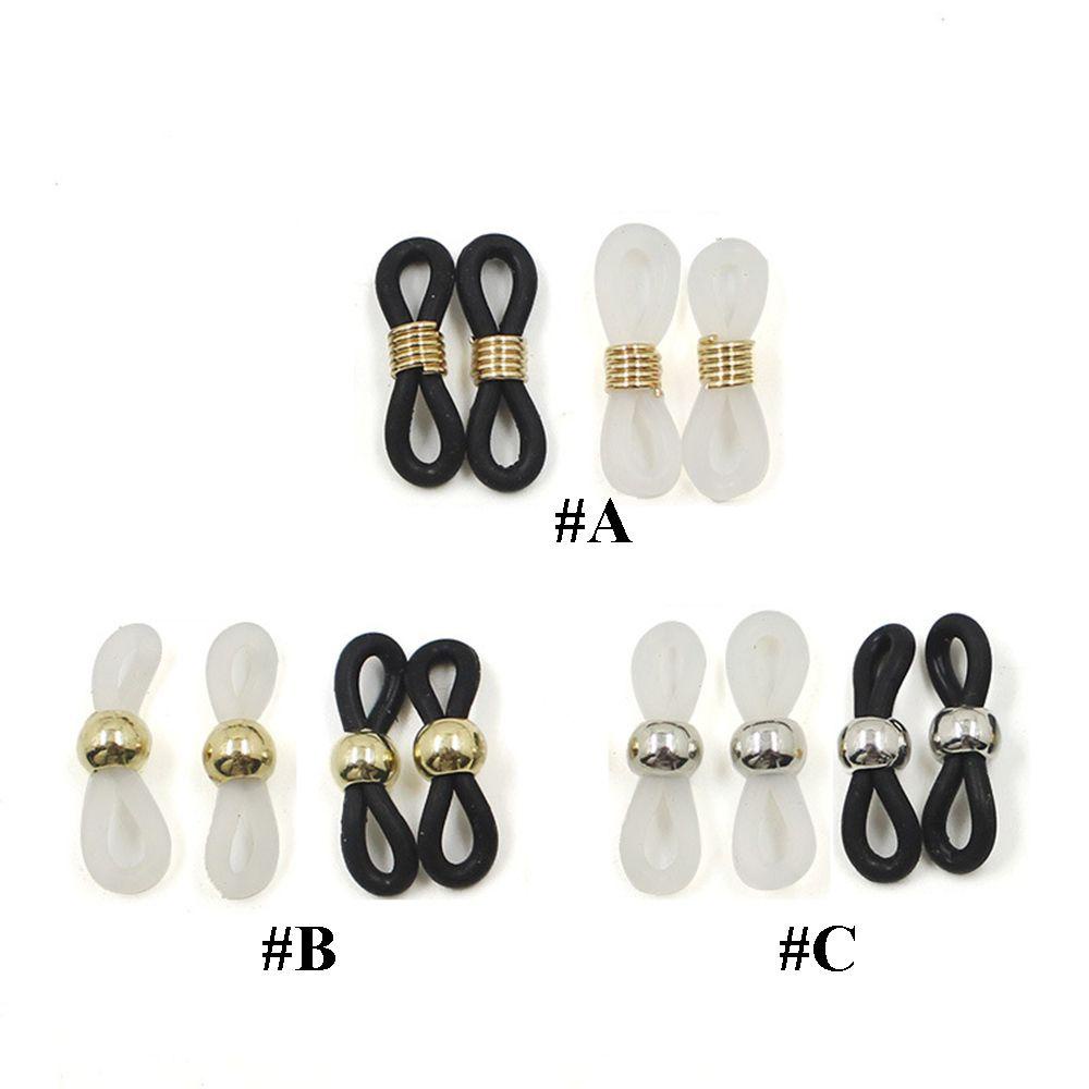 AUGUSTINA Tali Kacamata Holder DIY Loop End Lanyard Holder Strap Eye Baca Aksesoris Perhiasan Kacamata Gesper