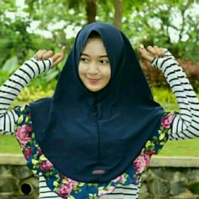  JILBAB INSTAN REMPEL  BUNGA HIJAB SIMPLE REMPEL  NON PET 