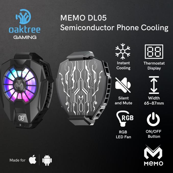 MEMO DL05 Fan Cooler Radiator Pendingin HP Cooling Fan Gaming