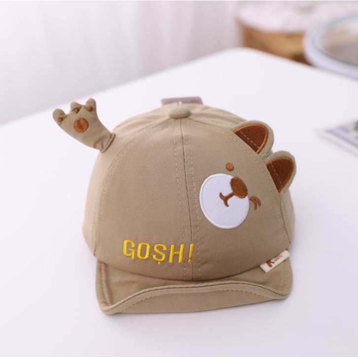 Topi Anak Laki Laki Perempuan Beruang Bear Letter Gosh Fashion Korea-4