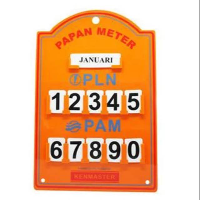 Papan Meteran PLN PAM Listrik Air meter Kenmaster | Shopee Indonesia