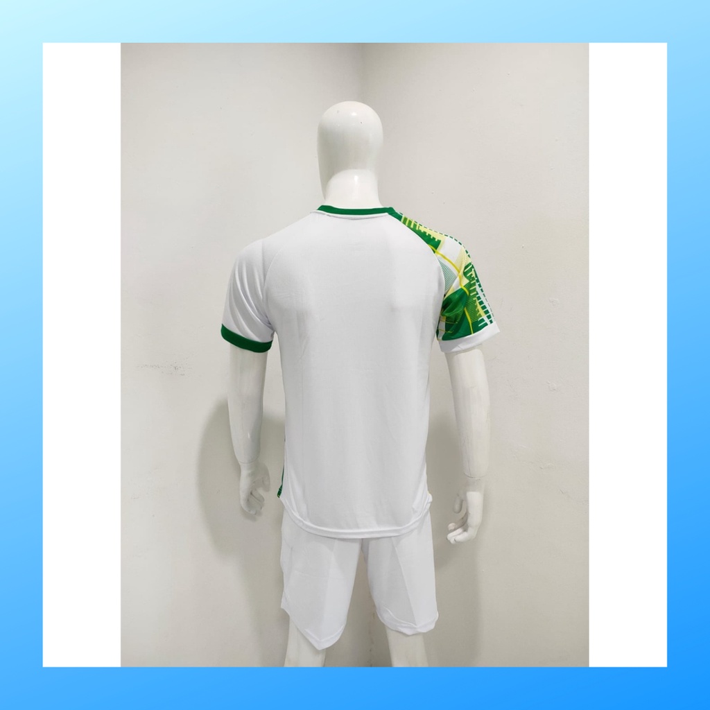 Kaos bulutangkis pria baju badminton dan celana jersey setelan wanita dewasa t-shirt outfit seragam jarsey kostum olahraga pakaian apparel sport jersy bulu tangkis casual jersi sudirman thomas uber cup print suit Y171 putih polos