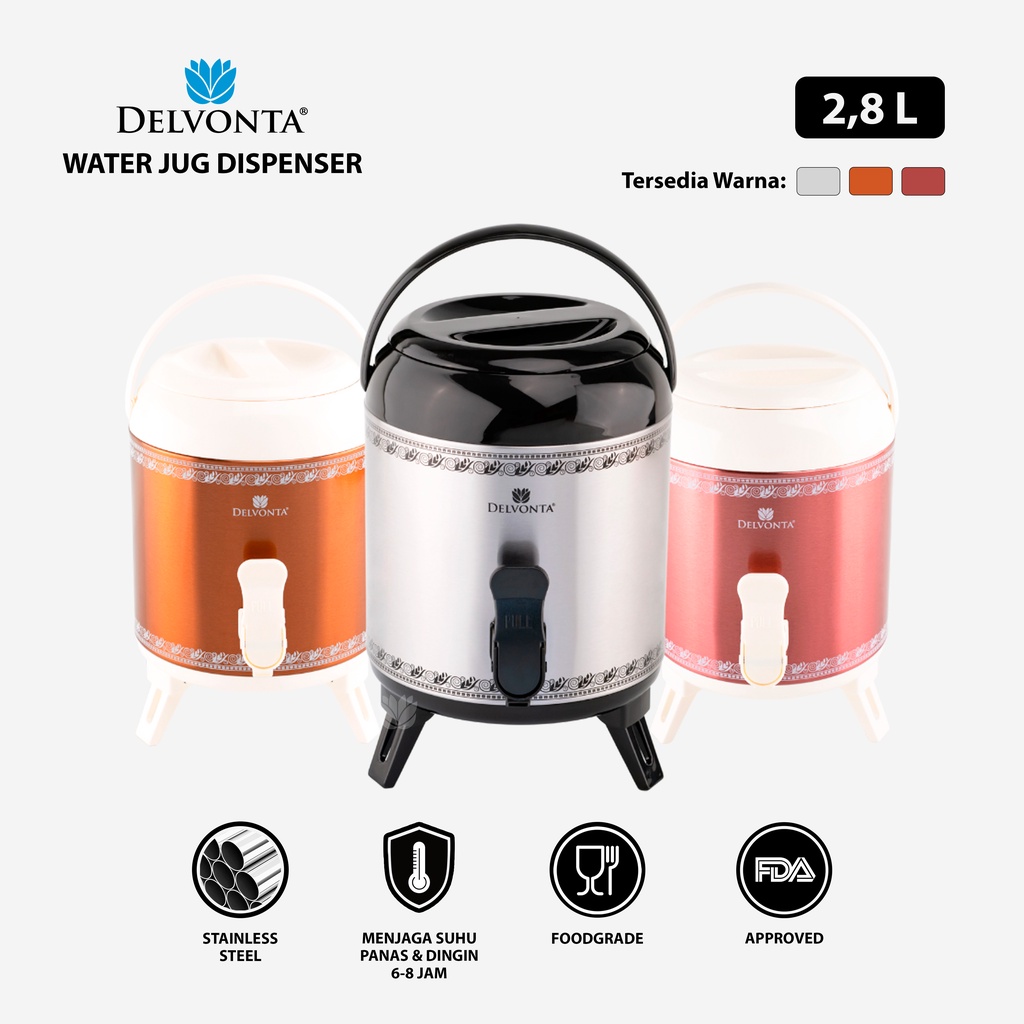 Delvonta Water Jug Dispenser 2.8 liter