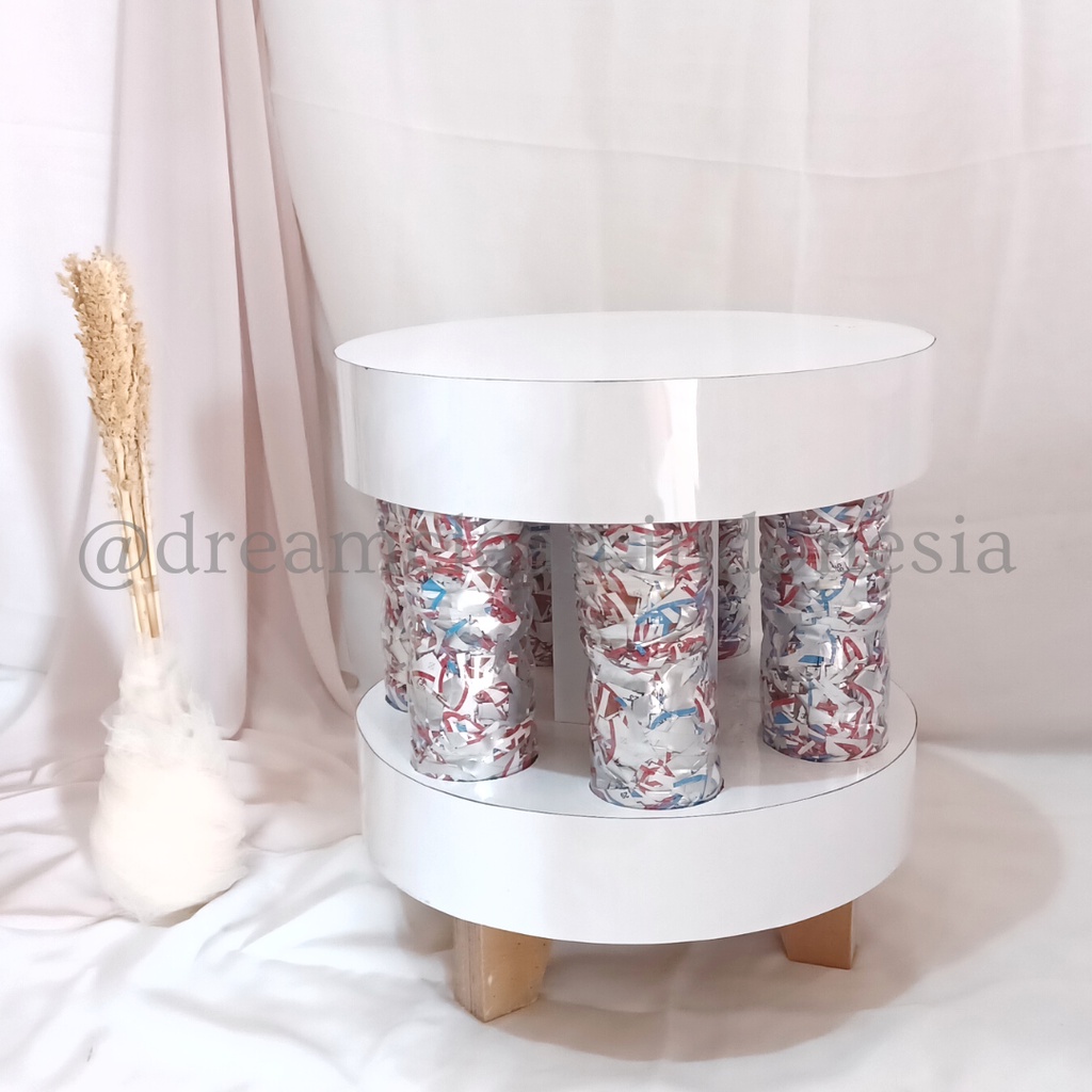 BIANCA STOOL Bangku Ecobrick Kursi Ekobrik Glossy Ramah Lingkungan