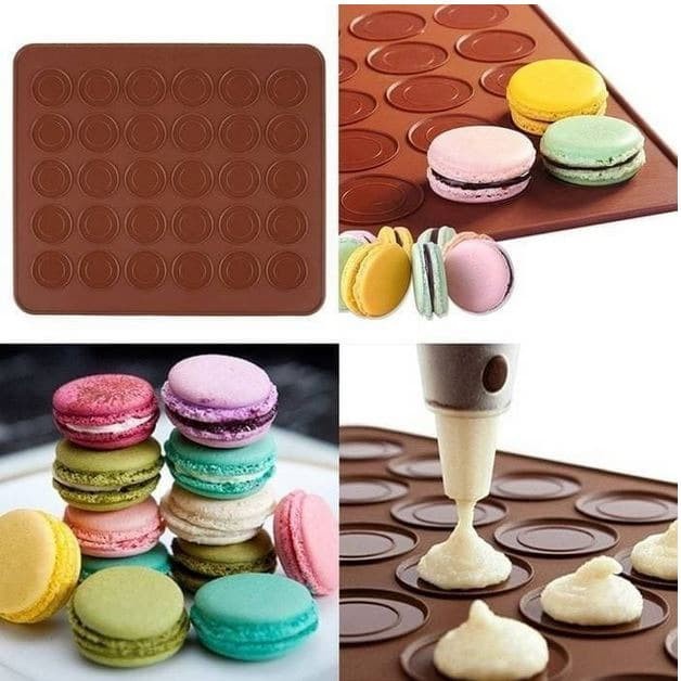 Silicone Macaron Baking Mat Heat Resistant Tahan Panas Oven Kue Kering