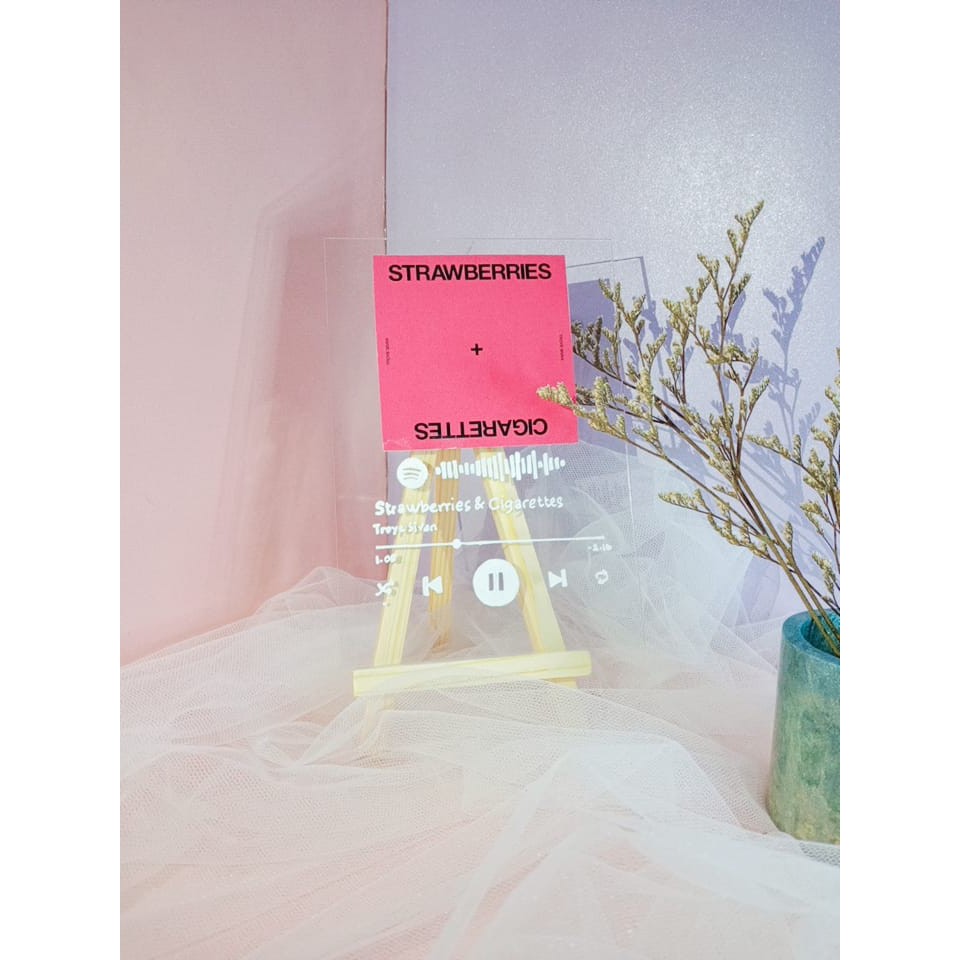 Acrylic spotify barcode/Akrilik/spotify barcode/Hampers/Hadiah ulang tahun/Kado wisuda/gift