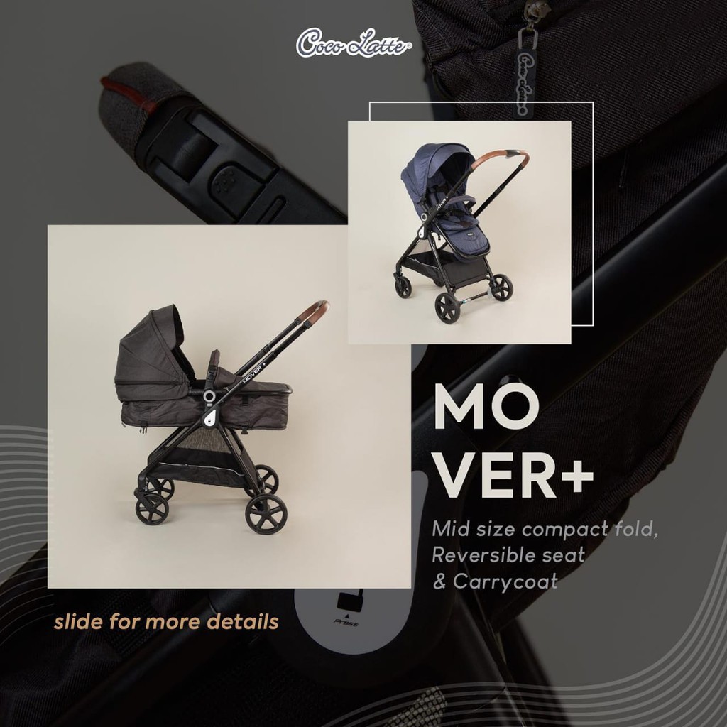 stroller 2 hadap ibu kereta dorong bayi Cocolatte CL-AN-1315 SN Mover+ Plus