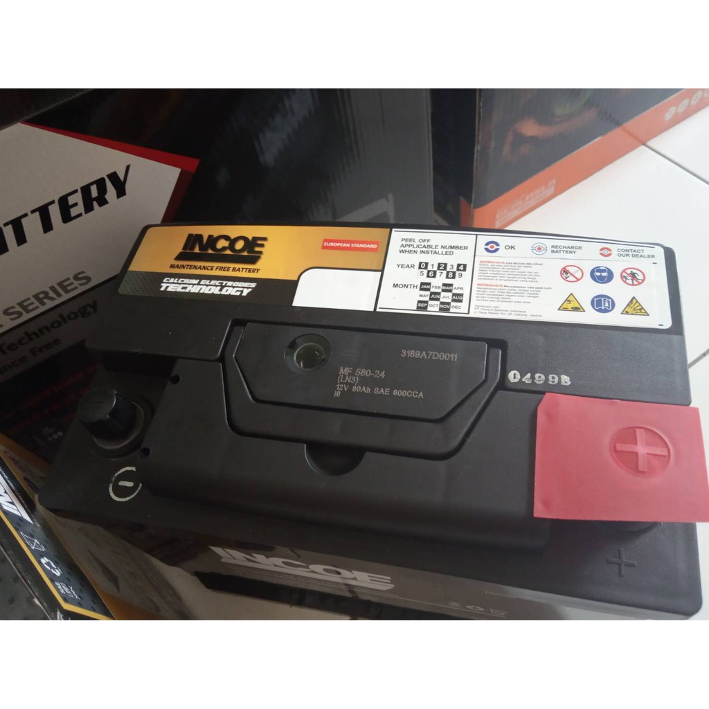 Aki Mobil 58024 INCOE ASTRA MF Aki Kering 12V 80Ah