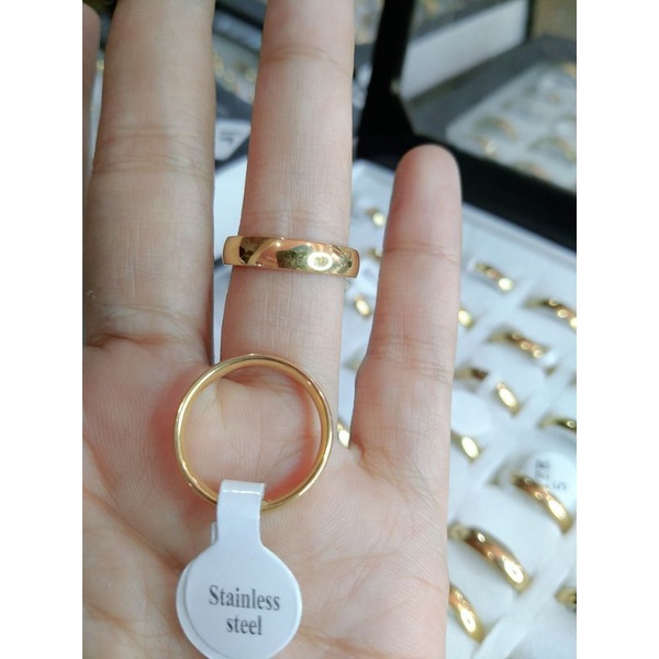 Cincin tunangan titanium ( 1biji ) ,untuk ukuran bs chat seller