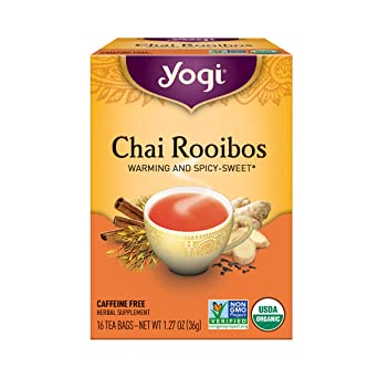 

Teh Yogi Tea Chai Rooibos Warming and Spicy Sweet 16 x 2,25 Gram