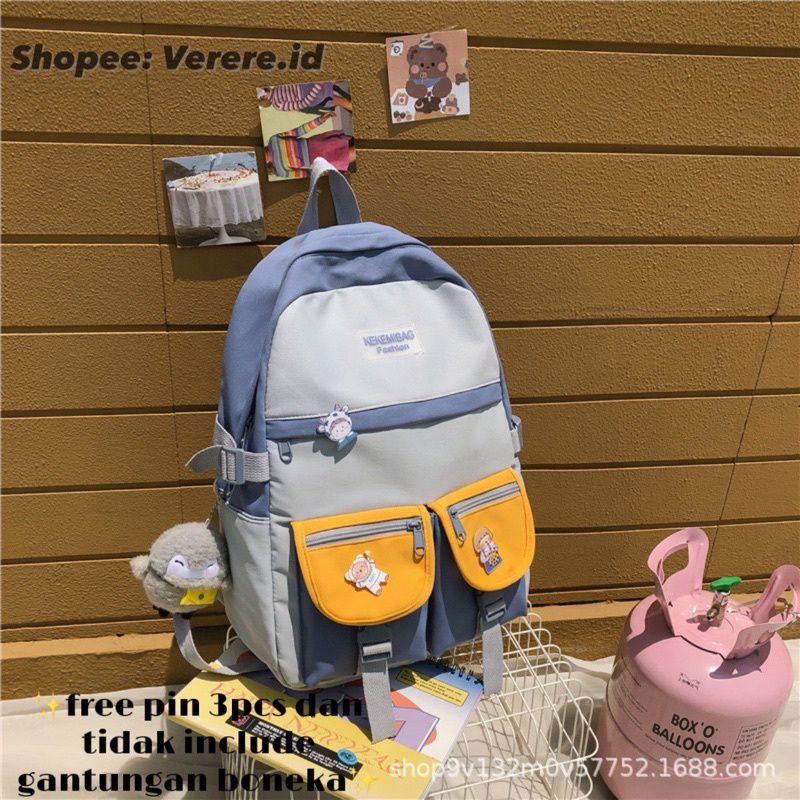 Joshee tas ransel wanita Backpack wanita Backpack pria tas sekolah Tas
