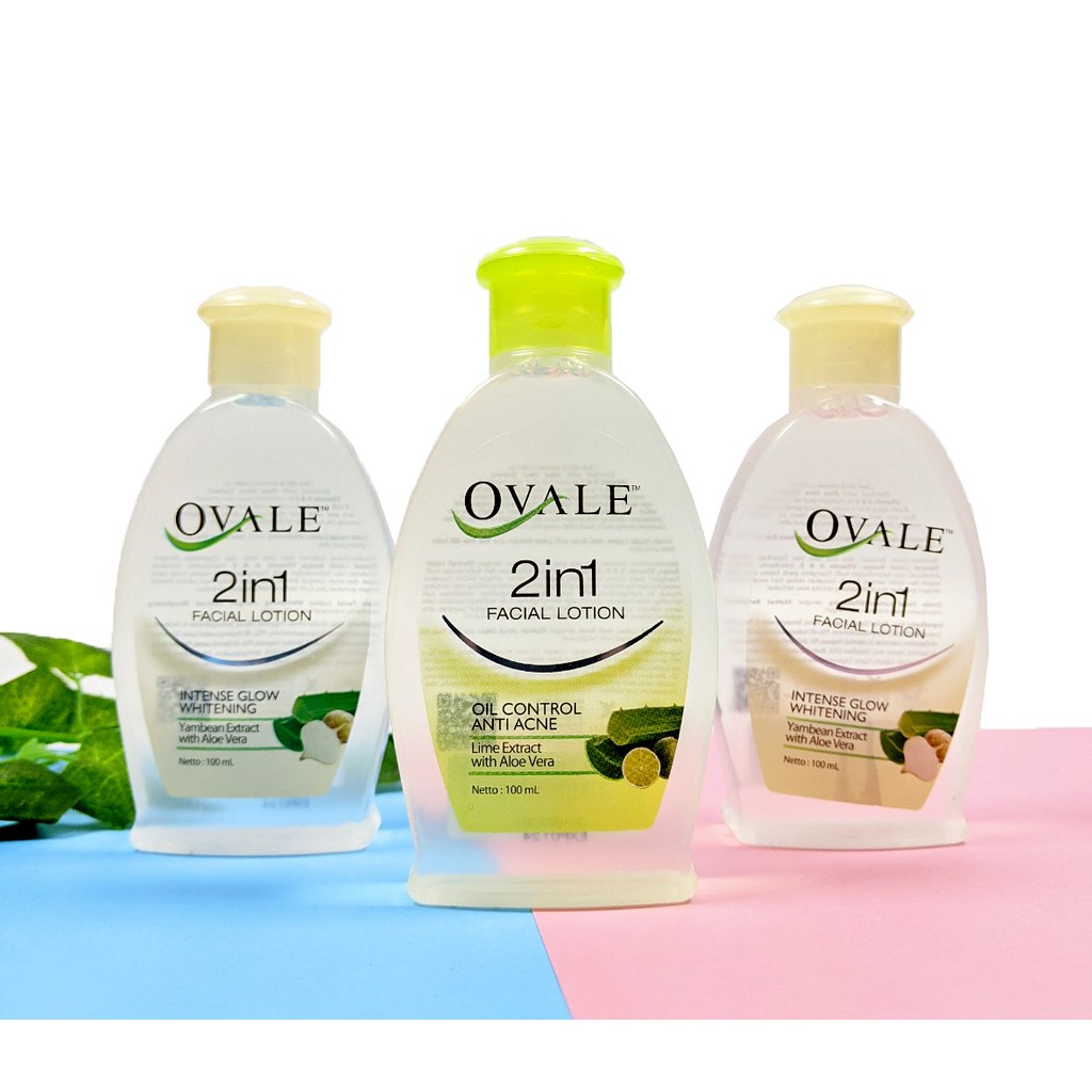 Ovale 2in1 Facial Lotion Pembersih Wajah 60ML