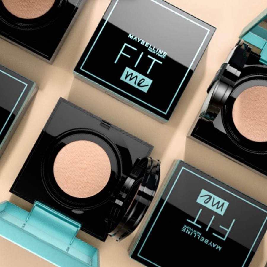 ★ BB ★ Maybelline Fit Me Matte &amp; Poreless Cushion [Foundation High Coverage yang menghidrasi Kulit]