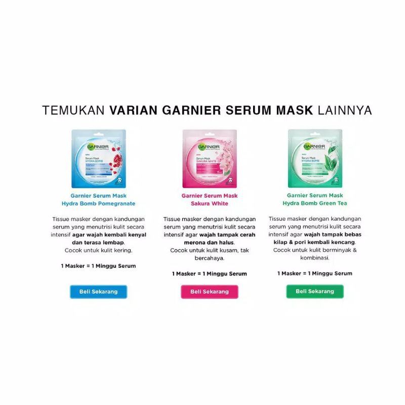 GARNIER SERUM MASK /sachet
