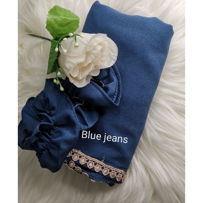 BERGO MARYAM RENDA TALI KARET-Blue jeans