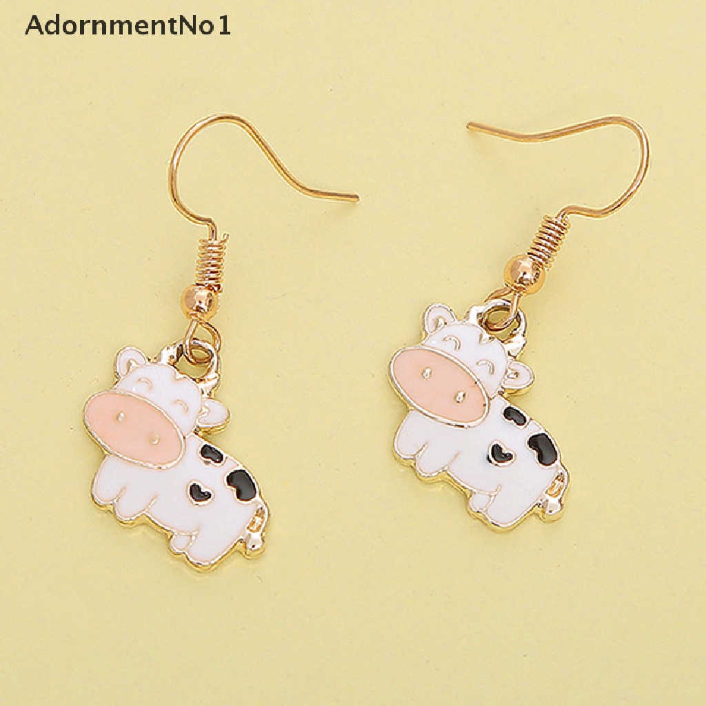 (AdornmentNo1) Anting Tusuk Gantung Bentuk Sapi Untuk Wanita