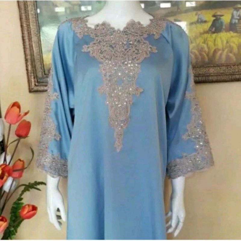 (1.1 sale) KAFTAN QIRANI INARA ORIGINAL / tidak menerawang / pasar tasik / tanah abang / grosir