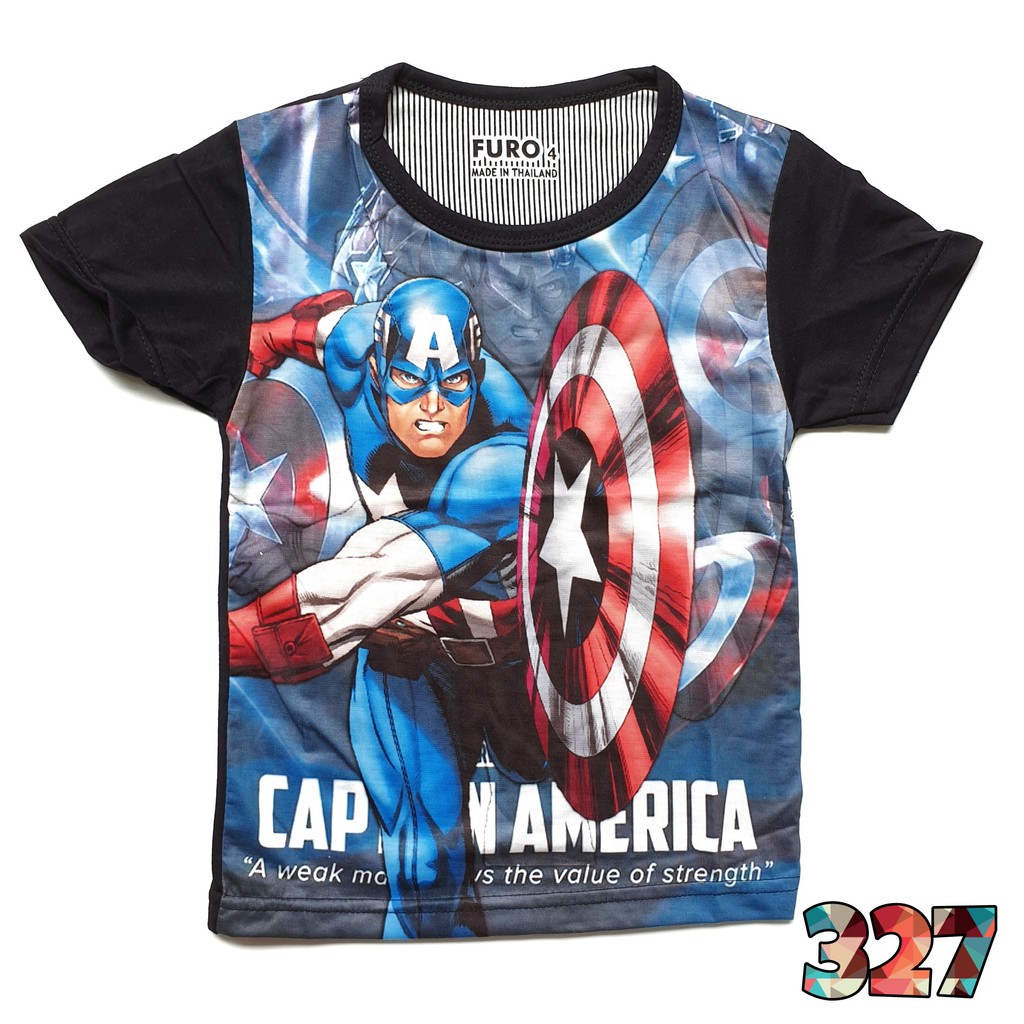 Furo Kaos Anak Laki Superhero Captain America