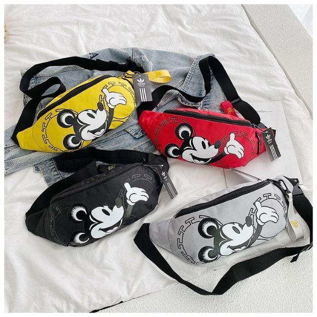 WaistBag Adidas Neo X Mickey | Waistbag Adidas | Tas Selempang Adidas | Waistbag Mickey | Tas Mickey