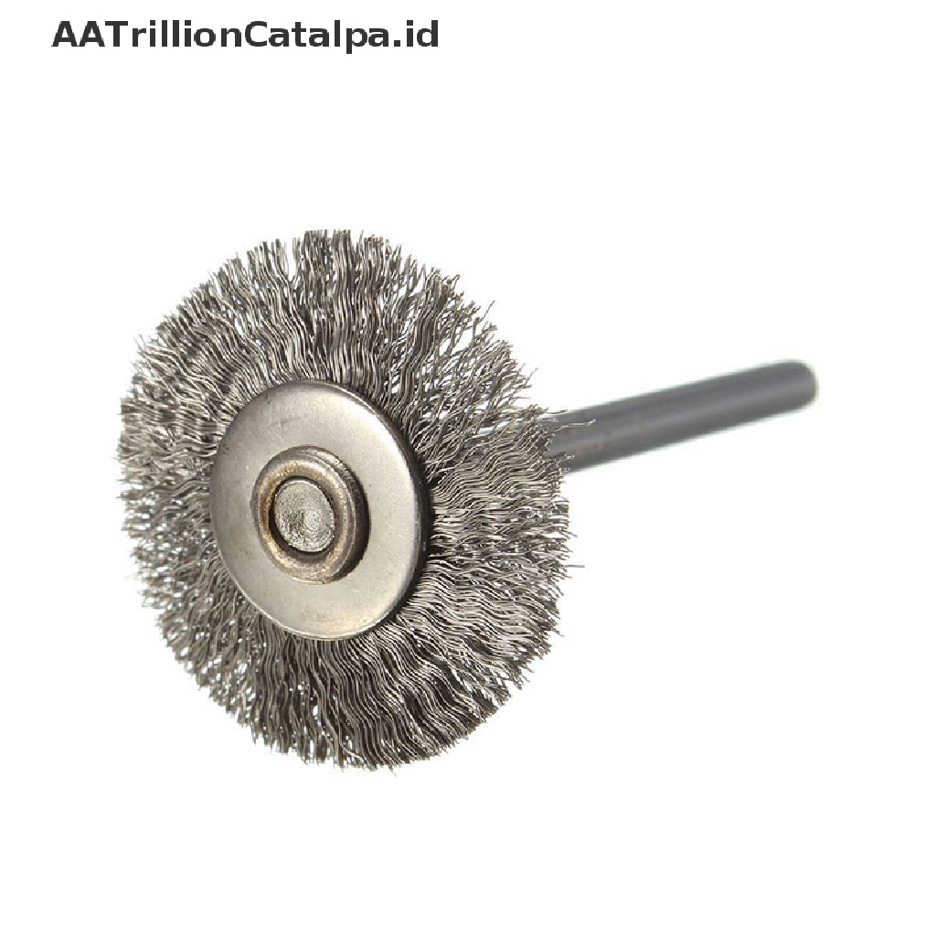 (AATrillionCatalpa) 10pcs / Set Brush Kawat Stainless Steel 3mm 21mm Untuk Gerinda Dremel