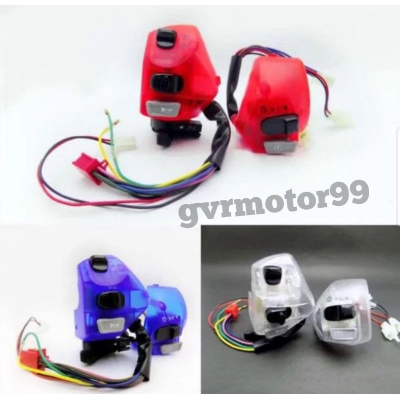 Saklar lampu set transparan buat motor Mio-MioSoul-Fino