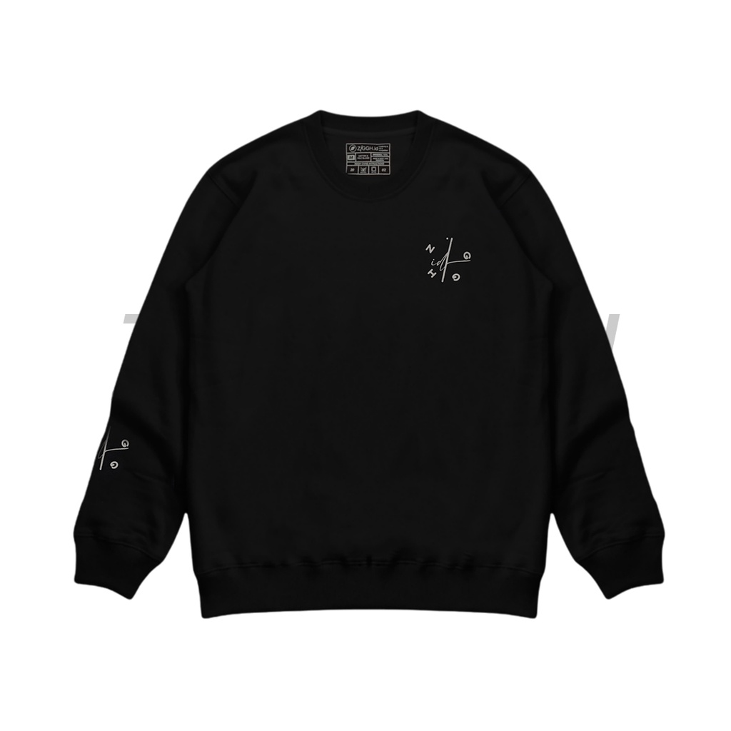Ziggh.id Sweatshirt Crewneck /  Don't Stay At One Point / Sweater Pria Terbaru /  Hitam
