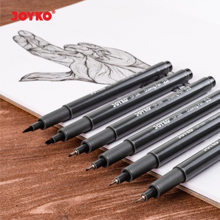 

Pendrawing- Drawing Pen Joyko 6Pcs Dp-298S Waterproof Set -Drawing-Pen.