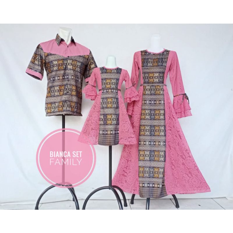 GAMIS BIANCA ANAK DAN DEWASA / GAMIS IBU ANAK /GAMIS COUPLE FAMILY