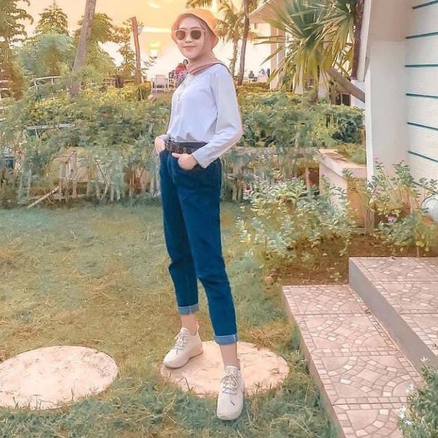 CELANA JEANS BOYFRIEND POLOS JEANS WANITA TRENDY