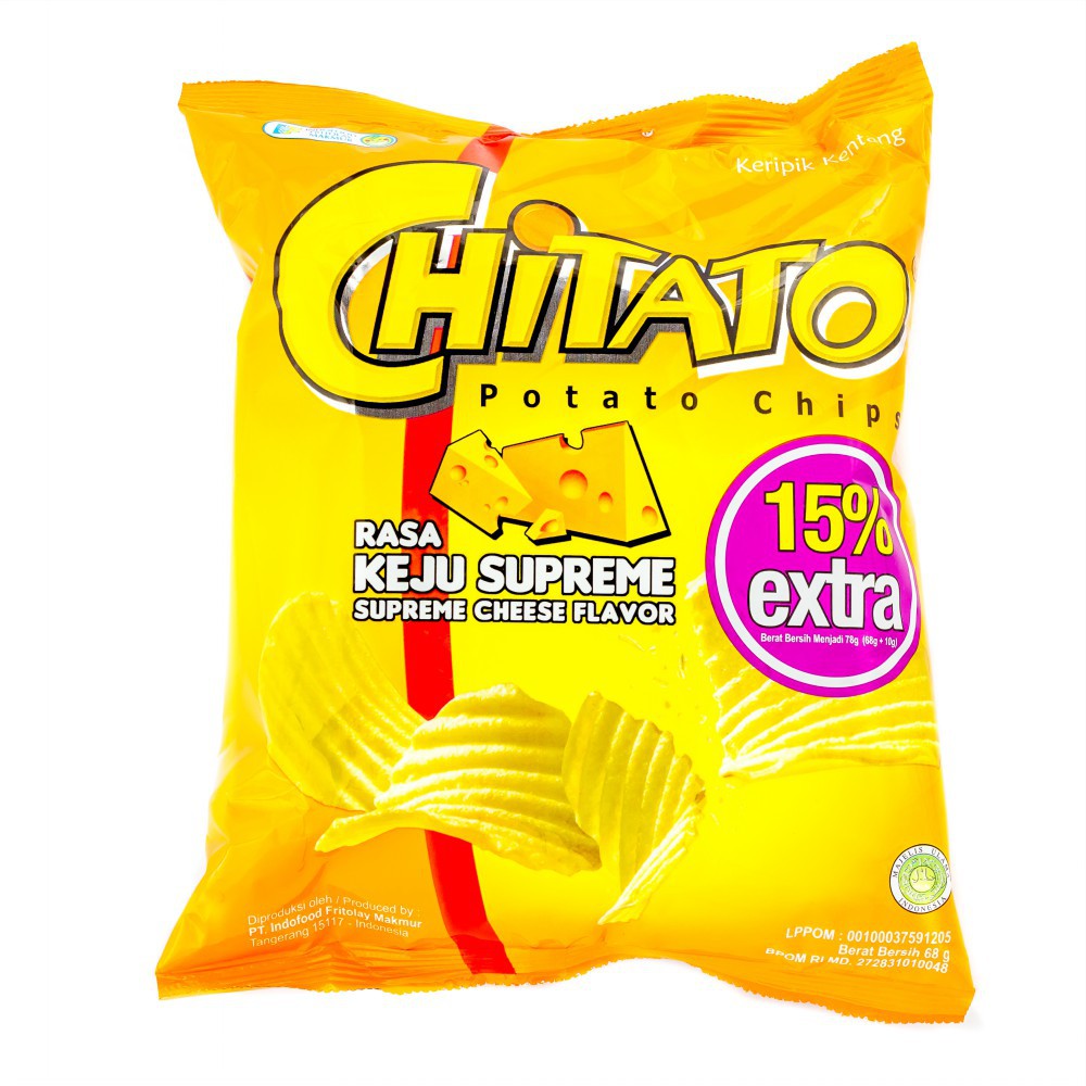 

Chitato Rasa Keju Supreme 68gr Pak - Farmers Market