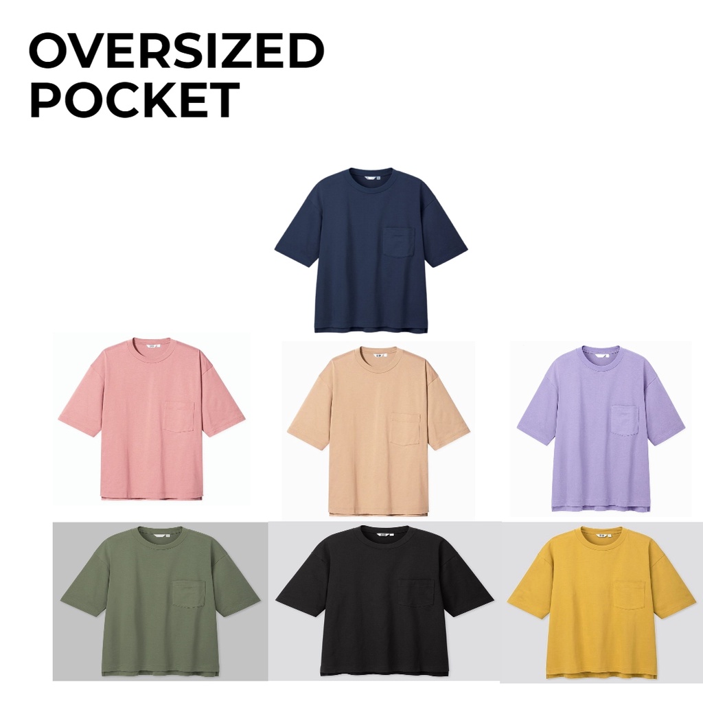 KAOS POLOS OVERSIZE POCKET / KAOS POLOS OVERSIZE WANITA & PRIA / TSHIRT OVERSIZED / TSHIRT OVERSIZE 