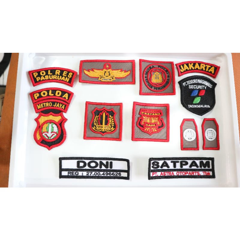 BORDIR ATRIBUT SATPAM TIMBUL PDL