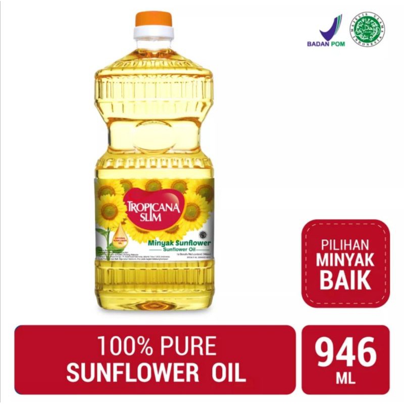 

SUNFLOWER OIL TROPICANA SLIM MINYAK BUNGA MATAHARI 946ML