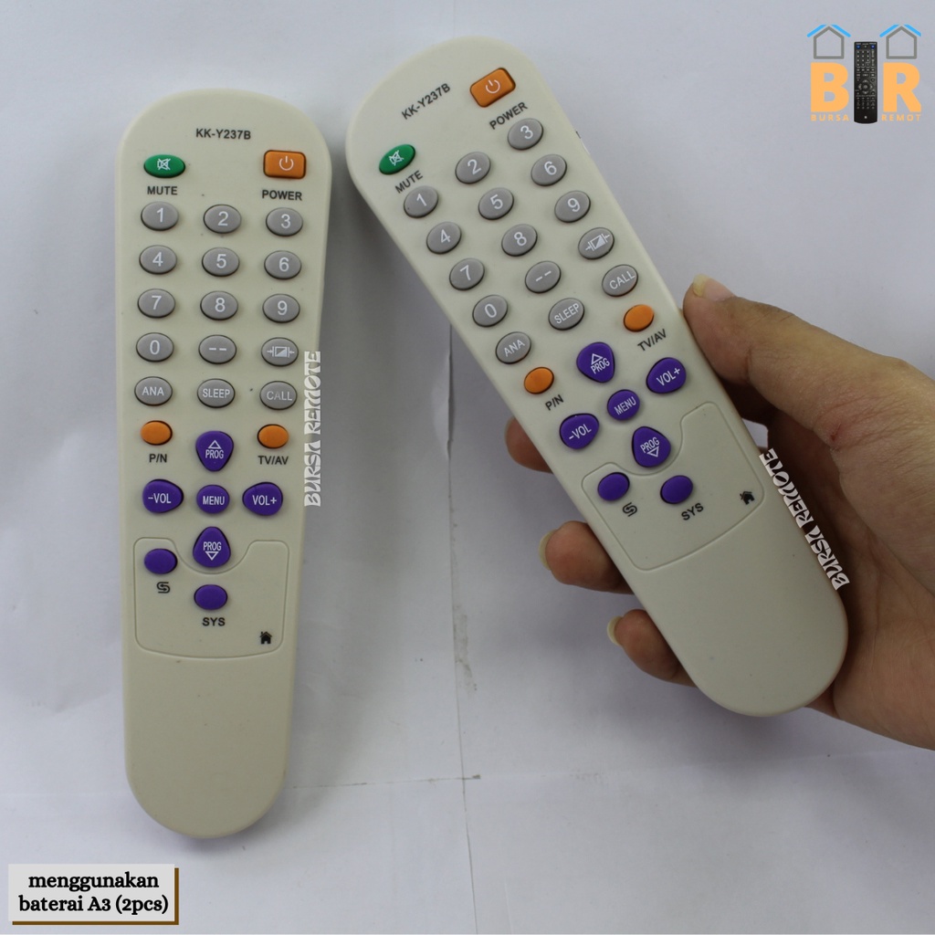 Remot REMOTE TV TABUNG CHINA KONKA TYPE 237B GROSIR DAN ECERAN