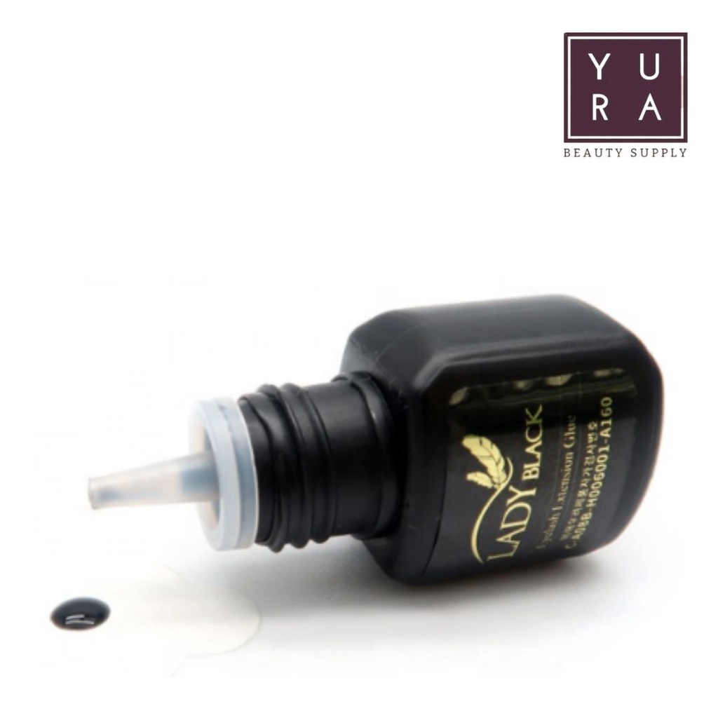 LADY BLACK Glue - 5ml (pakai pouch) LEM/ GLUE EYELASH EXTENSION