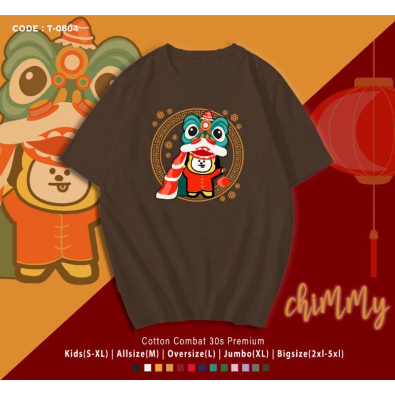 KAOS IMLEK BT21 CHIMMY BARONG/KAOS KATUN IMLEK B T S