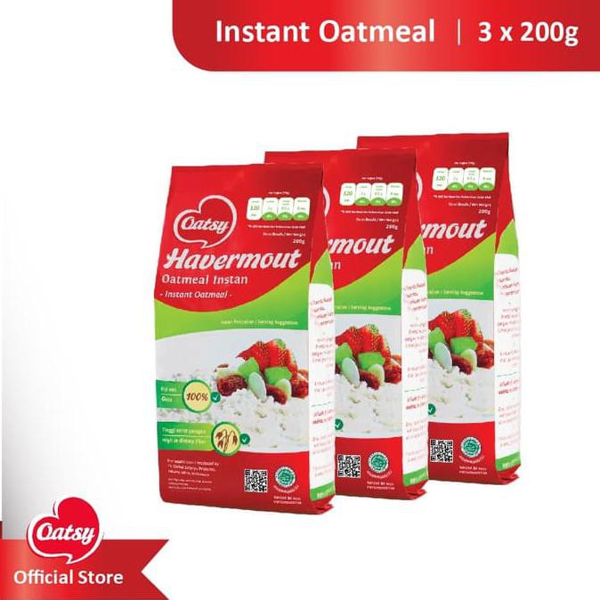 

promo murah OATSY Instant Oatmeal 200g - (Triple Pack)