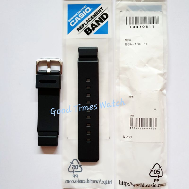 STRAP BABY-G BGA-180-1B BGA 180 CASIO ORIGINAL