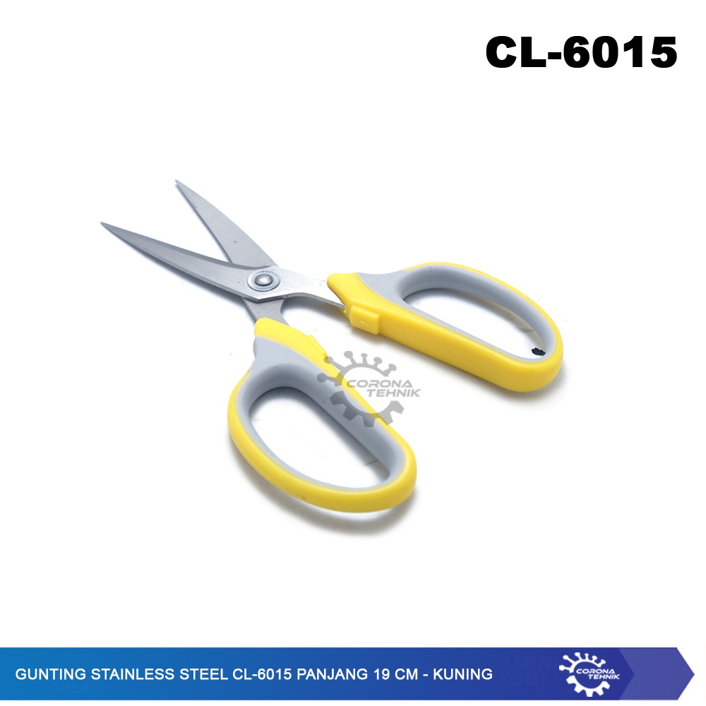 CL-6015 - Gunting Stainless Steel - Panjang 19 cm