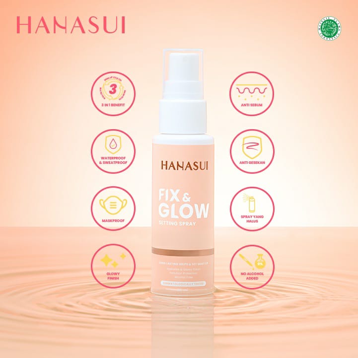 ☘️ CHAROZA ☘️ HANASUI Fix &amp; Glow Setting Spray / Micellar Water / Make up Remover