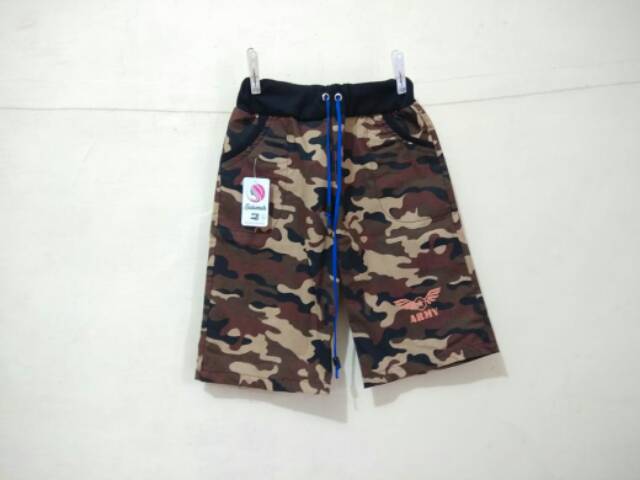 Celana Pendek Anak Army Size S, M, L, XL