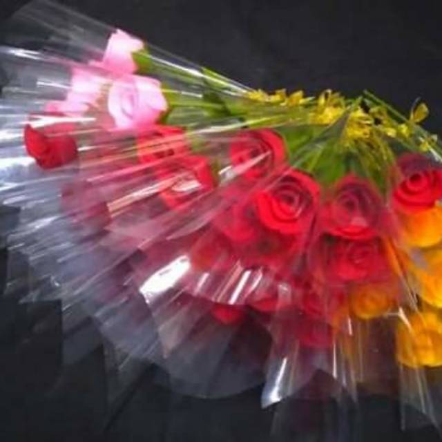 Buket bunga mawar 1 tangkai