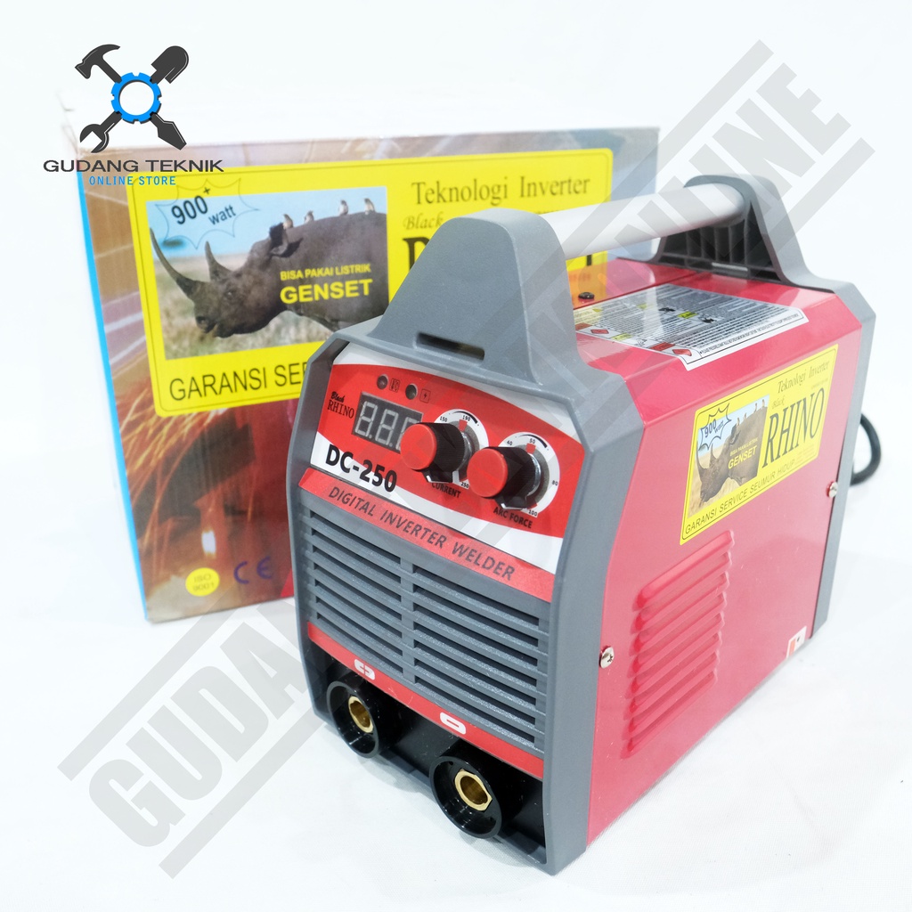 Mesin Las MMA RHINO DC 250A 1 Phase / Mesin Inverter Trafo Travo MMA 250 Ampere RHINO