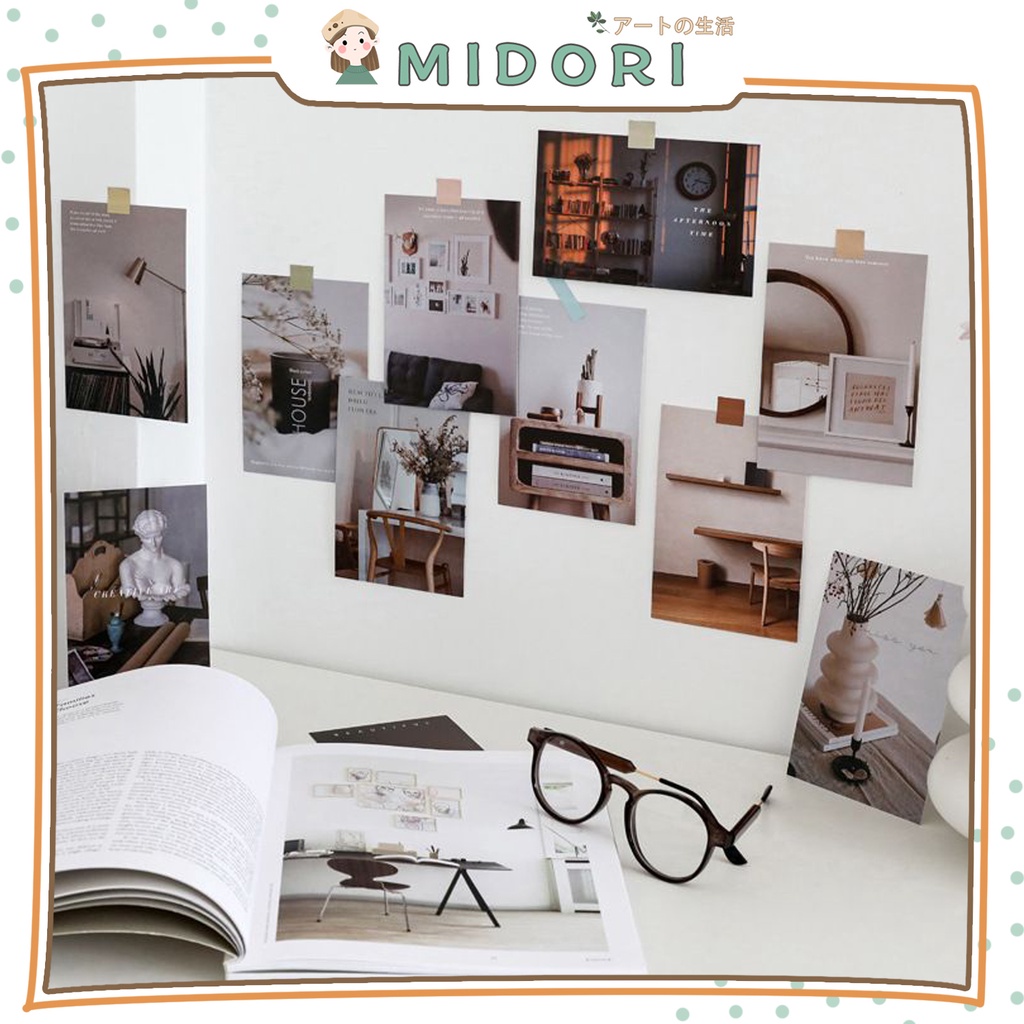 

[MIDORI] 15Pcs SCENERY PICTURE Postcard Photocard Wall Deco Aesthetic Decoration - B0302