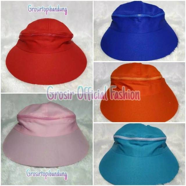 Topi Caddy sleting LC2 / Topi visor lokal premium / Topi olahraga