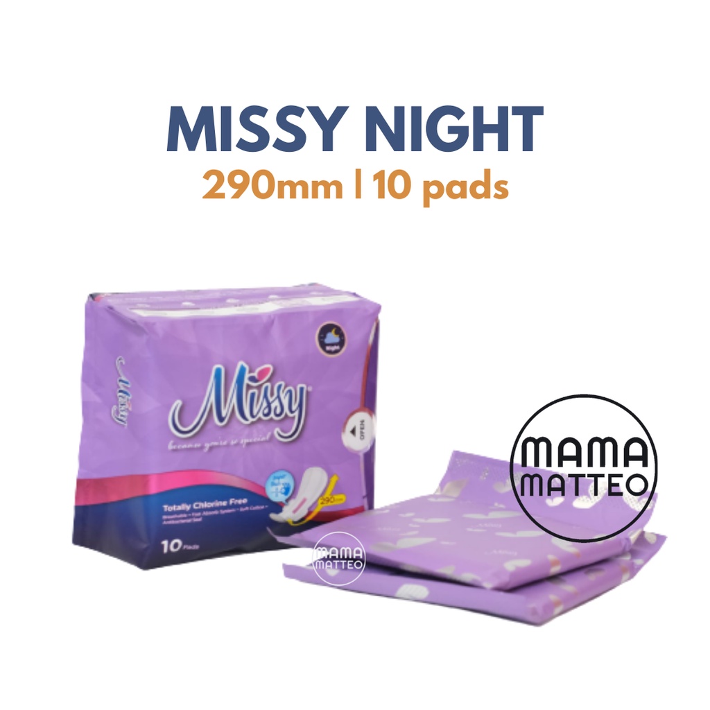 MISSY NIGHT SUPER NIGHT / Pembalut Wanita Pads Softex